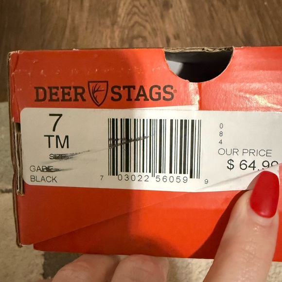 Deer Stags Gabe Boys Dress Shoes Black Size 7 Toddler‎ Lace Up Formal - Picture 5 of 6